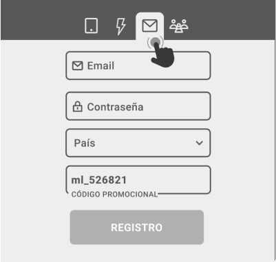 Registrarse por email Registrarse por email